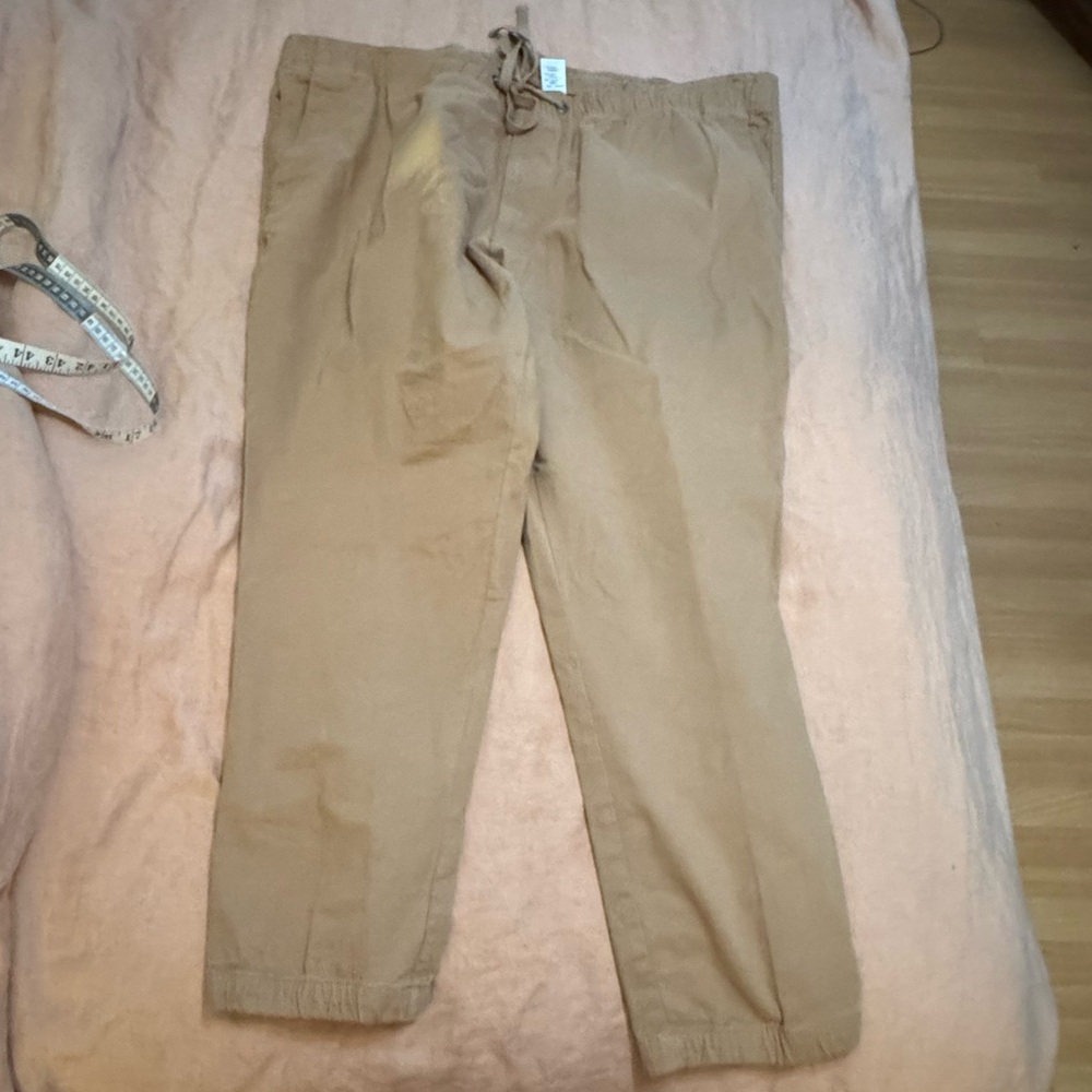 Casual Tan Drawstring Joggers for Men